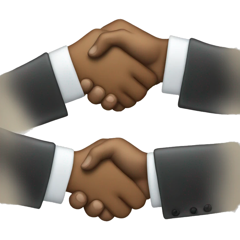 realistic handshake emoji