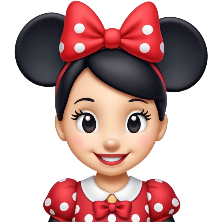 Minnie Mouse classic emoji style emoji