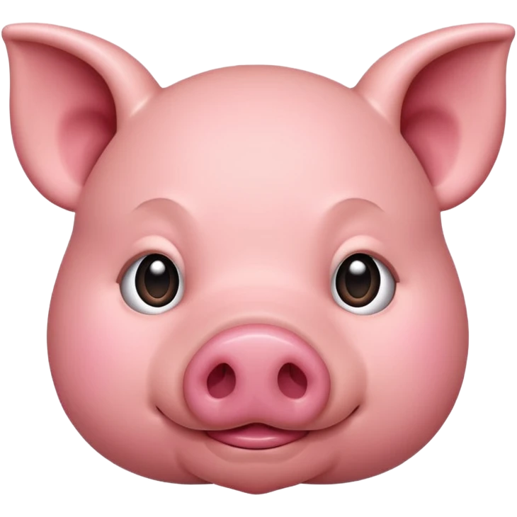 simple pig face emoji