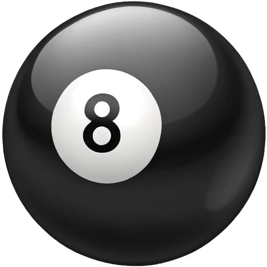an 8 ball emoji