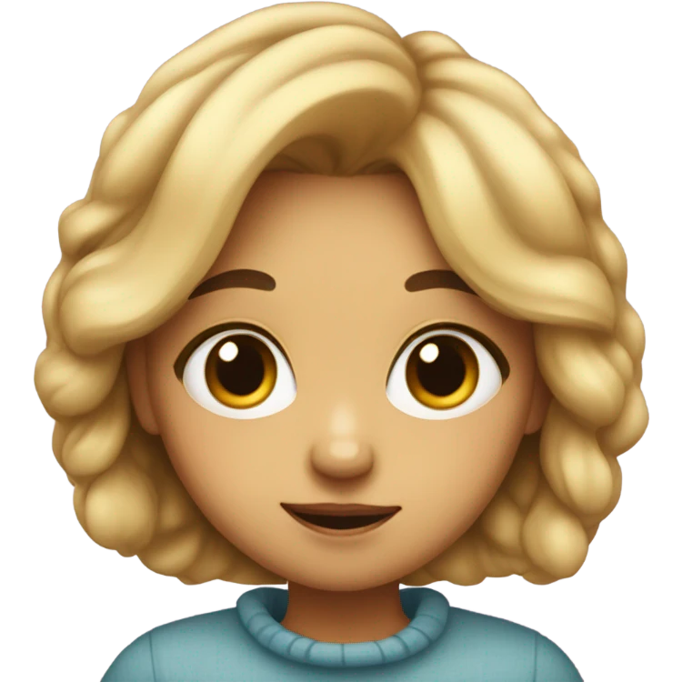a girl with heart eyes emoji