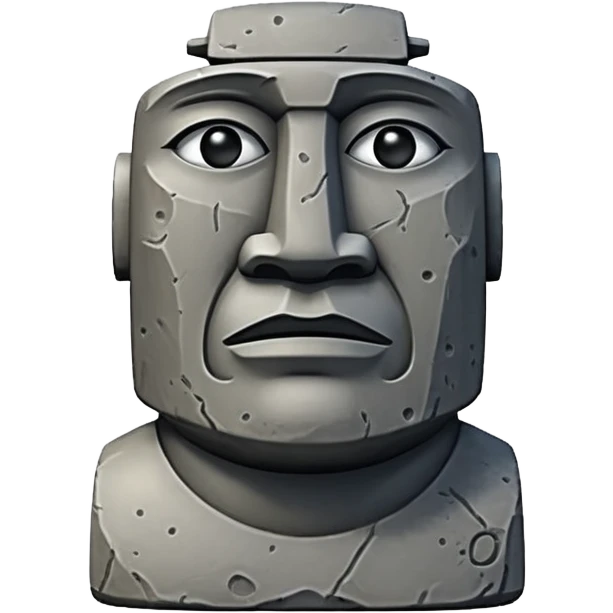 Sigma moai gigachad statue emoji