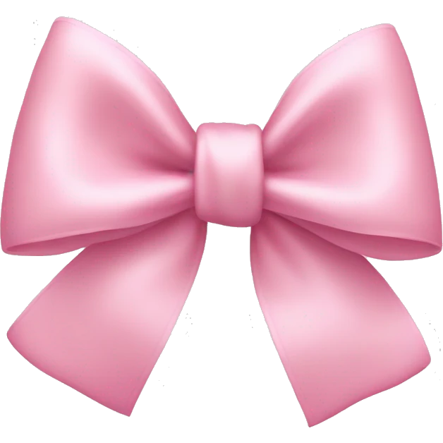 light pink bow on light pink bow emoji