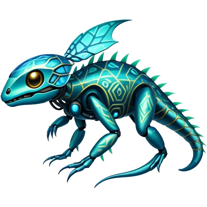  exotic tropical cyber-Fakémon-Vernid-creature emoji