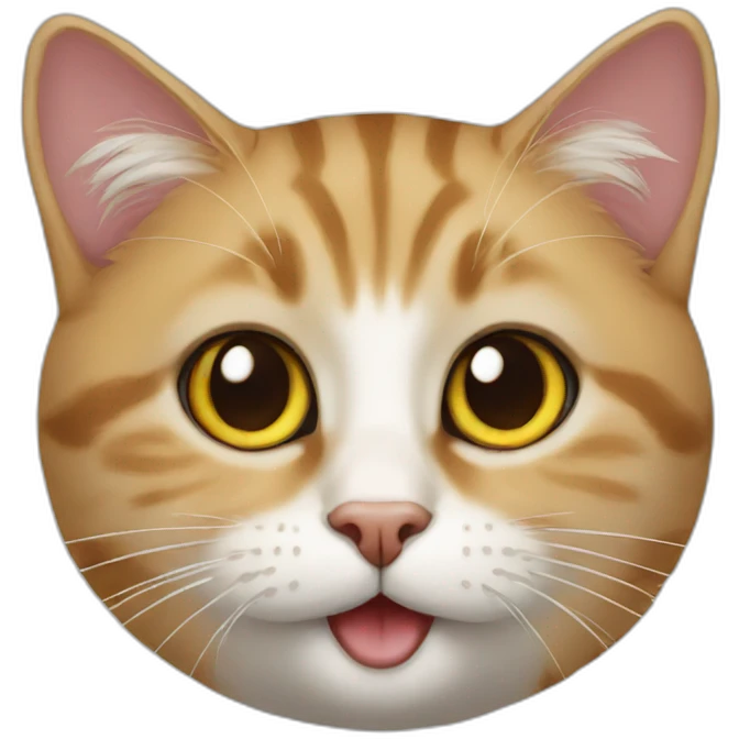 Realistic cat emoji