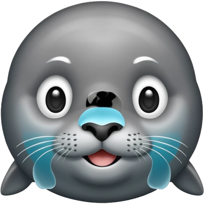 Smiling seal emoji
