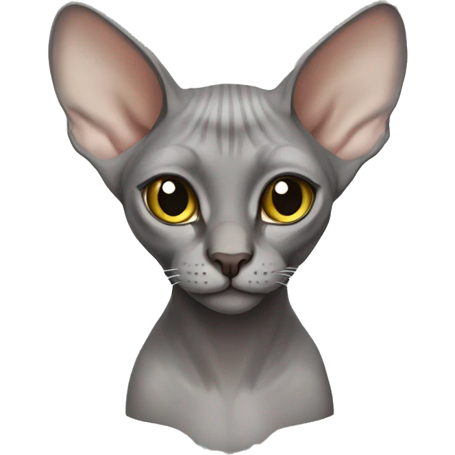 gray sphinx cat emoji