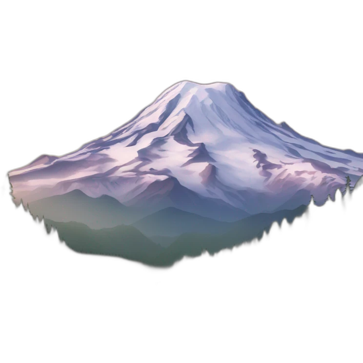 🏔️🌄🏞️ Mount Rainer  emoji