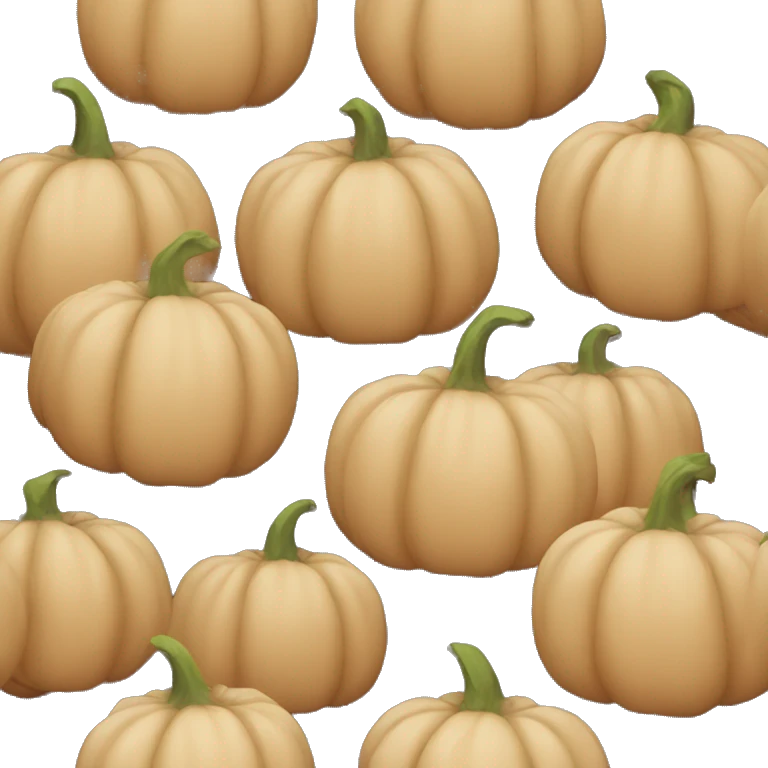 Beige pumpkin emoji