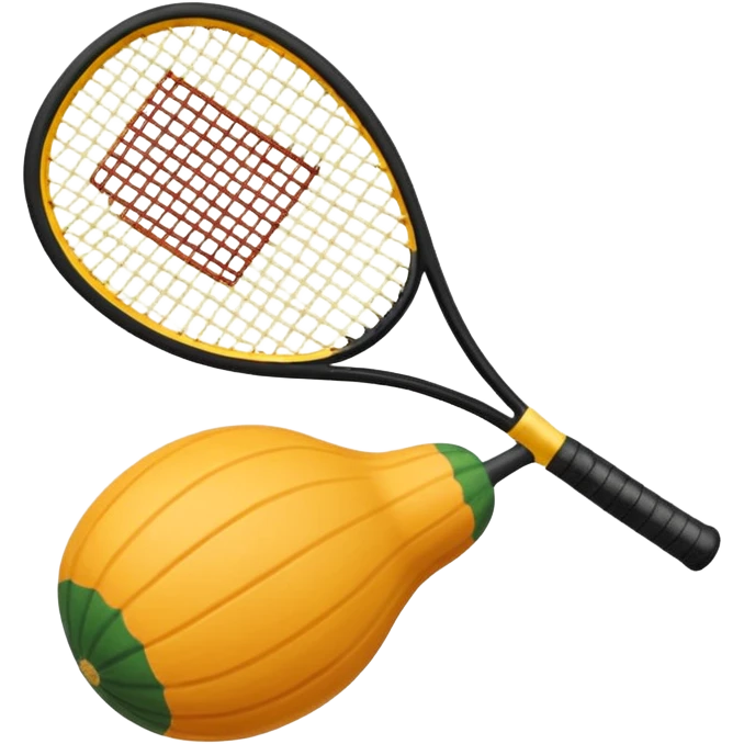 Raqueta y pelota squash emoji