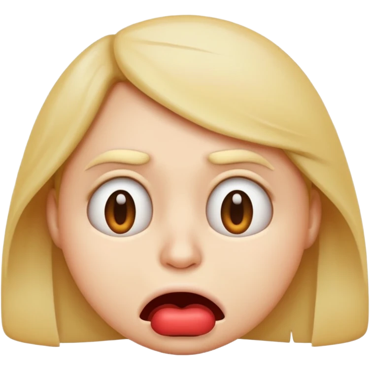 make me an emoji who looks disgusted with a lip curl emoji