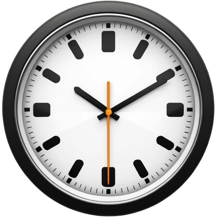 mac os icon clock braun emoji