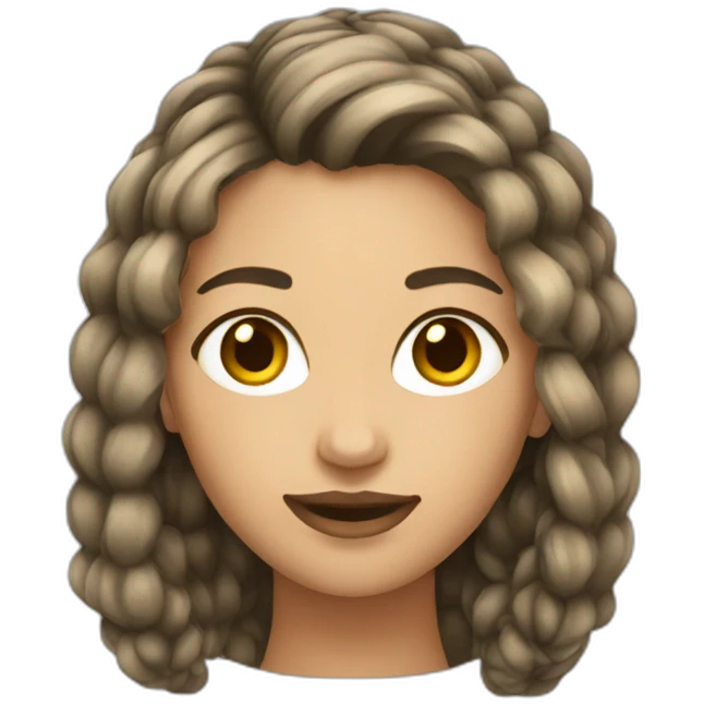 Femme 2 tresses emoji