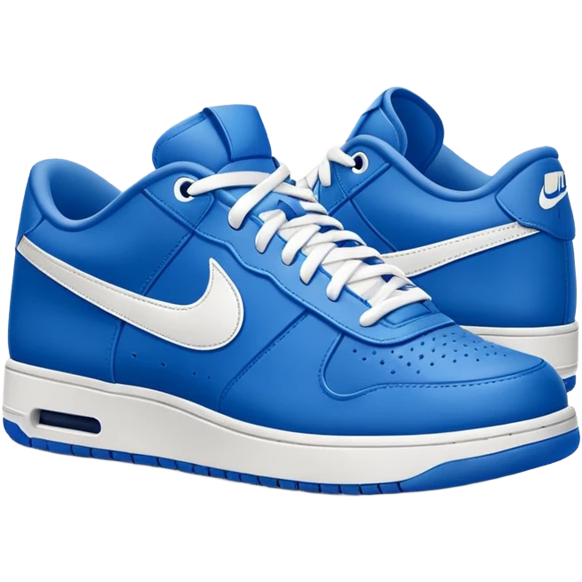 blue Nike sneaker emoji