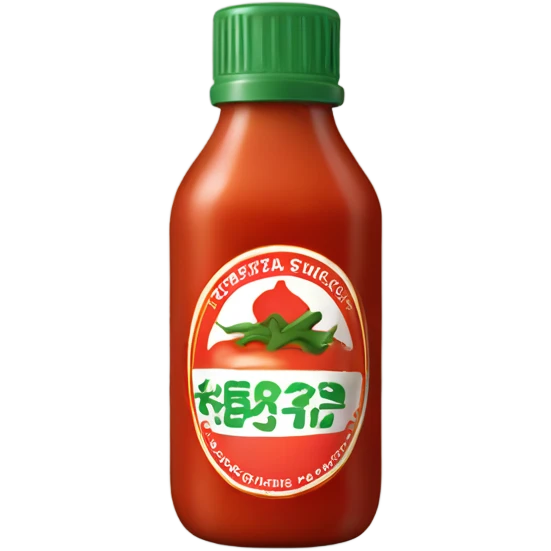 Just one simple Sriracha sauce emoji