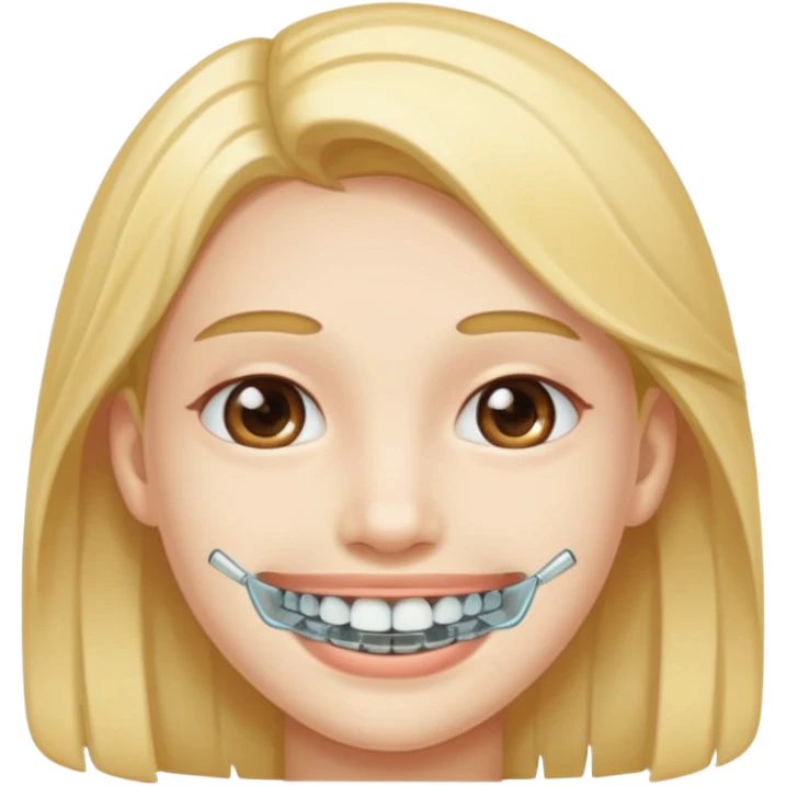 face with transparent braces emoji