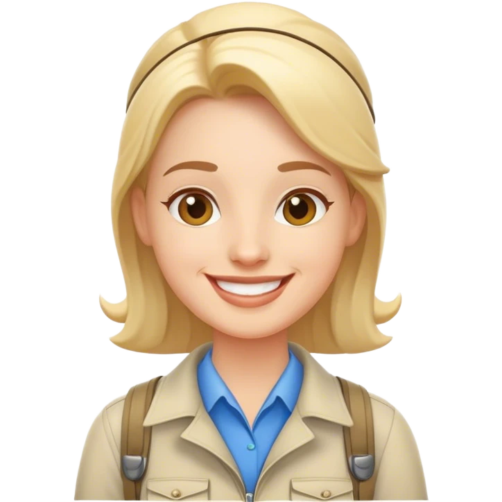 Guia turista blanco emoji