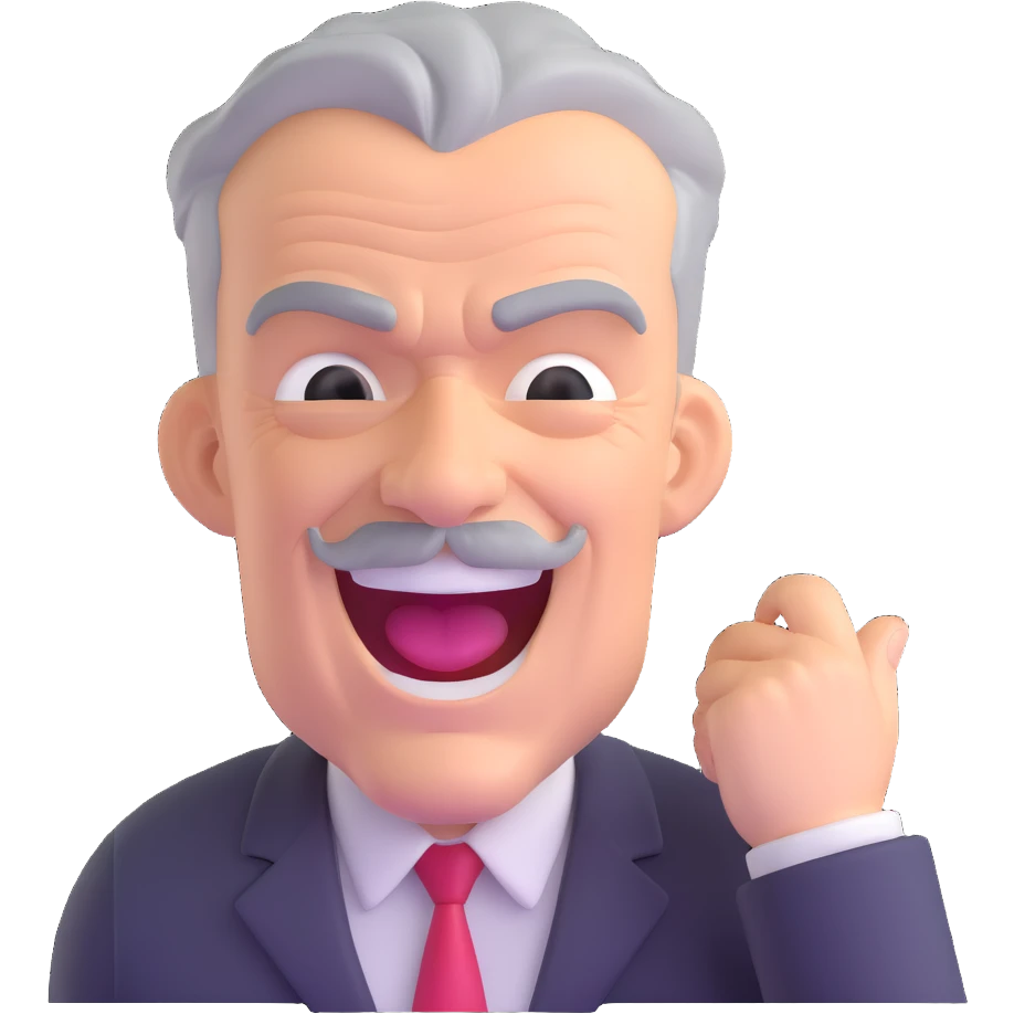 J. Jonah Jameson from Spider-Man laughing emoji