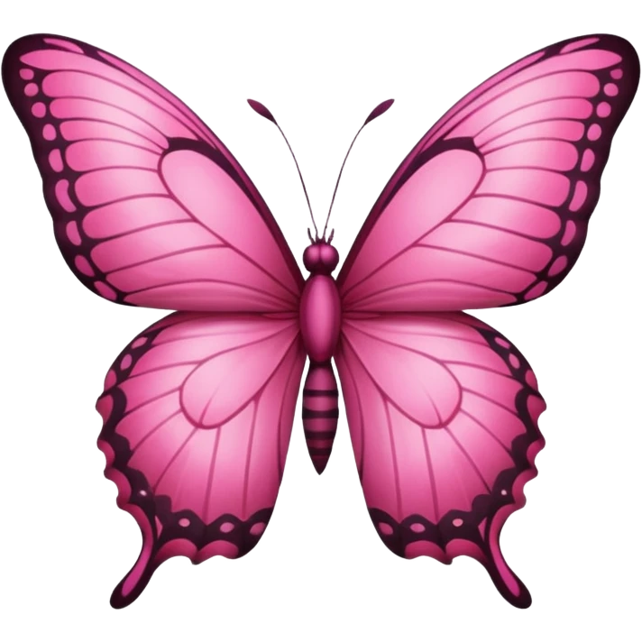 Dark pink butterfly emoji