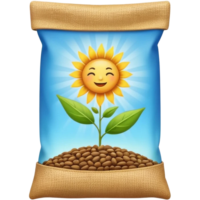 Sunbeam + seed pouch,Sky Gardener. emoji