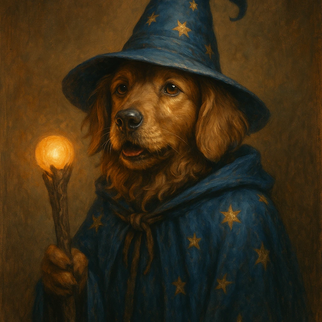 wizard dog2 emoji
