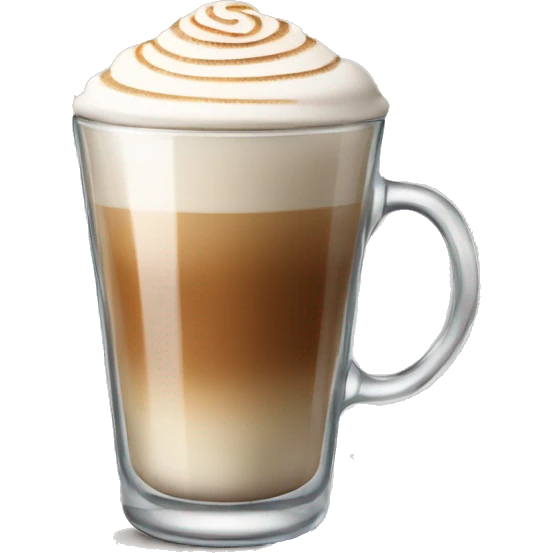 glass of cappuccino emoji