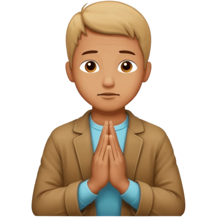 a man praying emoji