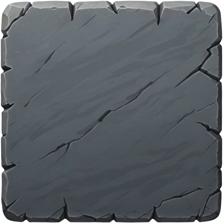 generate realistic detailed stone patform 2d top view dark color emoji