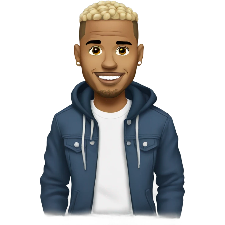 Cartoon style Chris Brown  emoji
