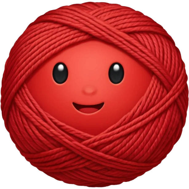 red ball of yarn emoji