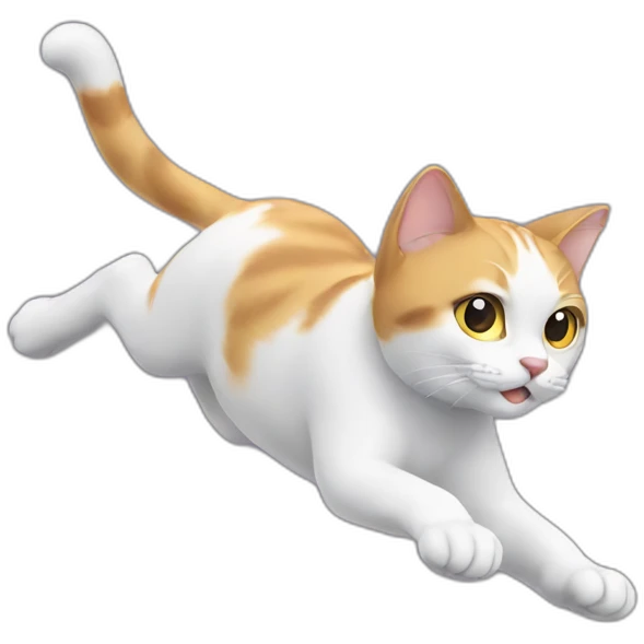 flying cat emoji