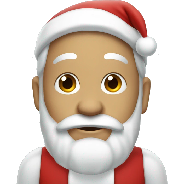 Santa with a mini Santa on his head  emoji