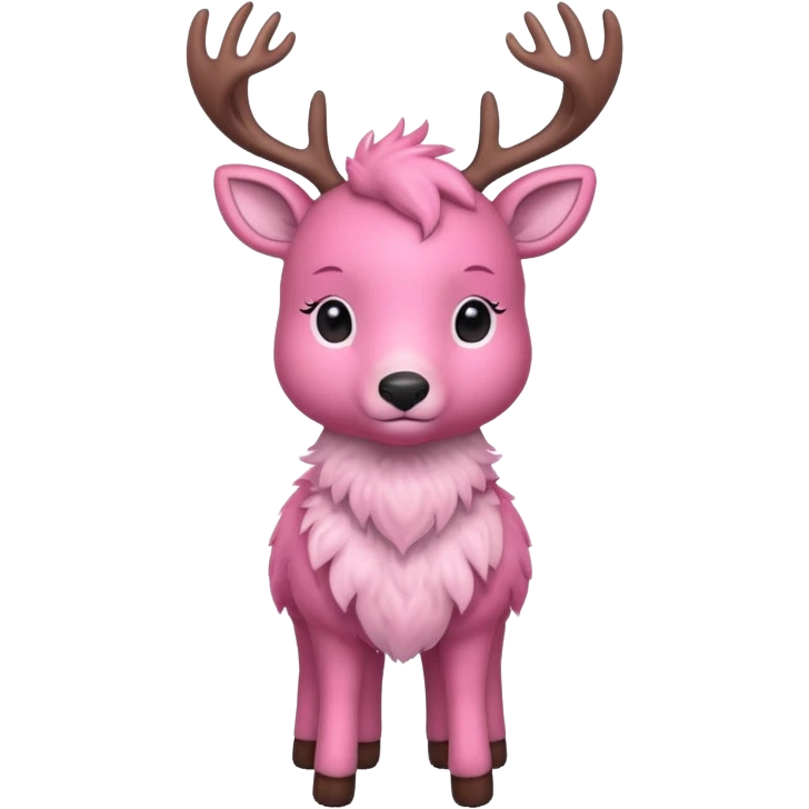 PINK DEER emoji