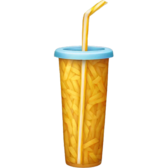 One colourful Straw  emoji
