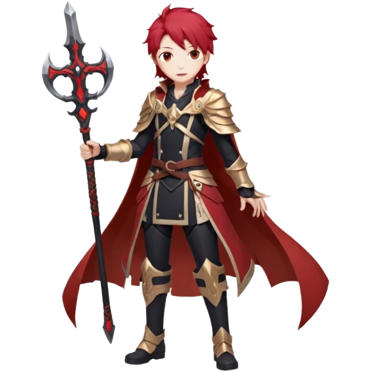 Diluc Ragnvindr (from Genshin Impact) (full body) emoji
