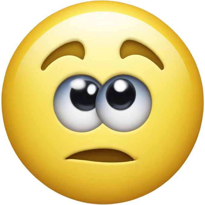 Smiley face rolling eyes emoji