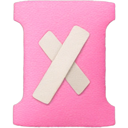 pink bandaid emoji