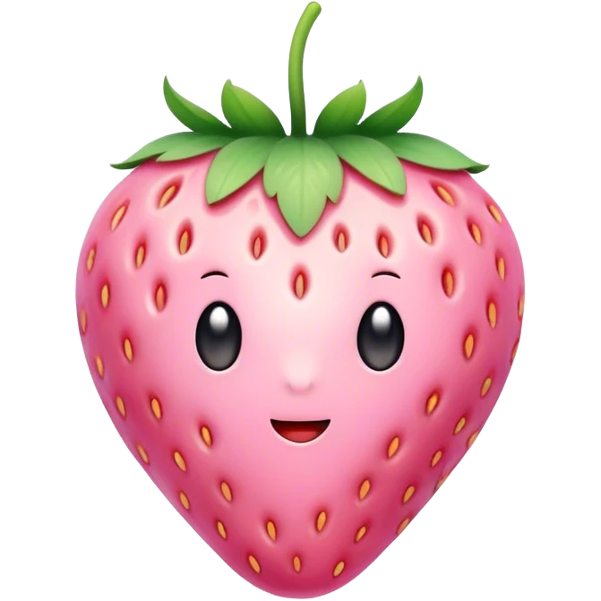 pastel pink strawberry  emoji