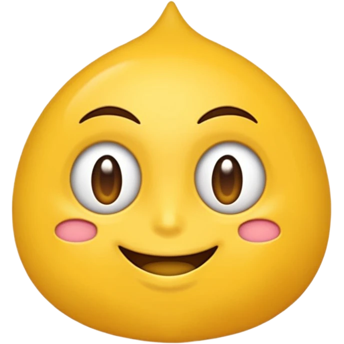 Maracujá estilizado, amarelo vibrante, carinha fofa e expressiva, traços simples em estilo emoji, fundo transparente. emoji