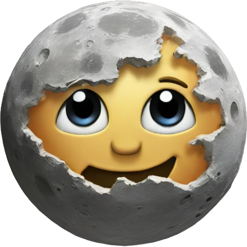 bitcoin on the moon emoji