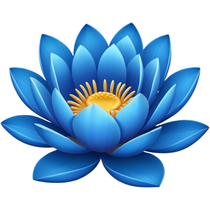 Blue lotus emoji