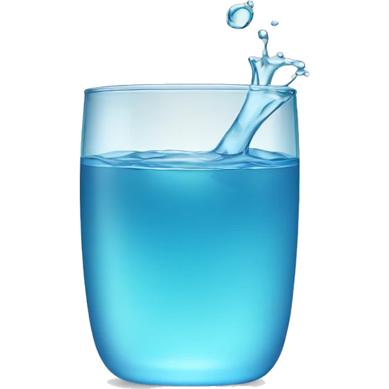 glas with water in it emoji