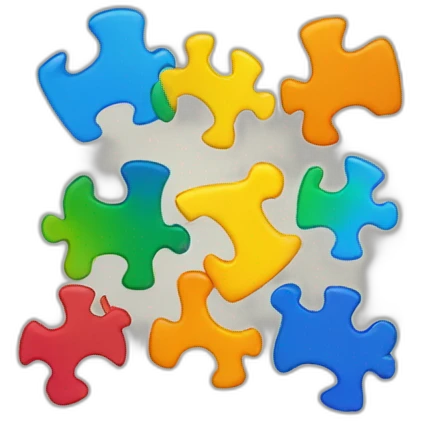 Autism logo colors piezas emoji