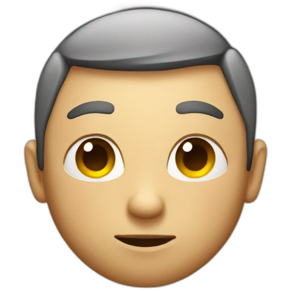 man with a large round circle for a tummy emoji