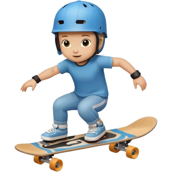 baby riding a skateboard emoji