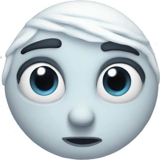 Frozen hypnotized moon  emoji