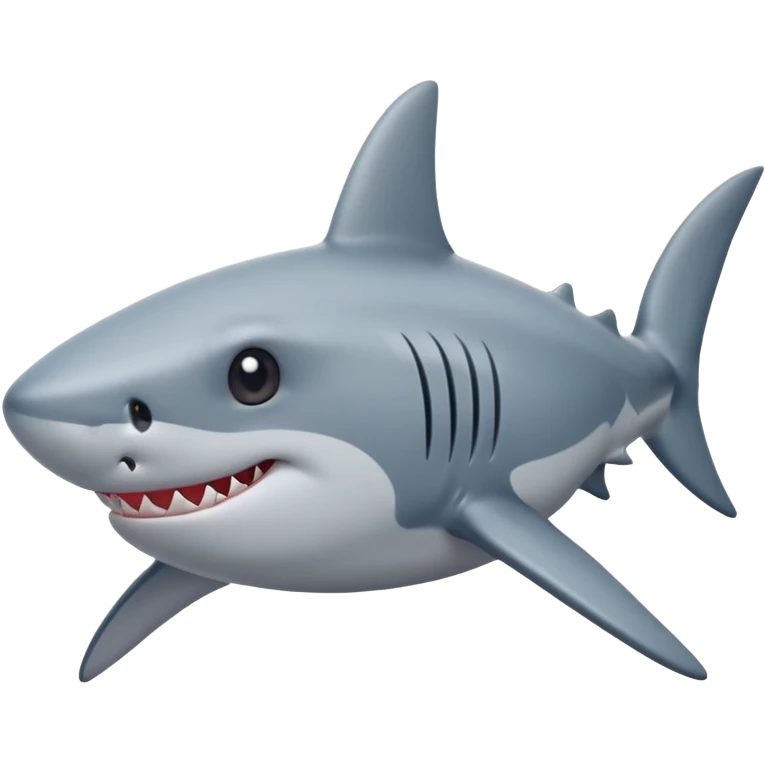 Shark with stars in the eyes emoji