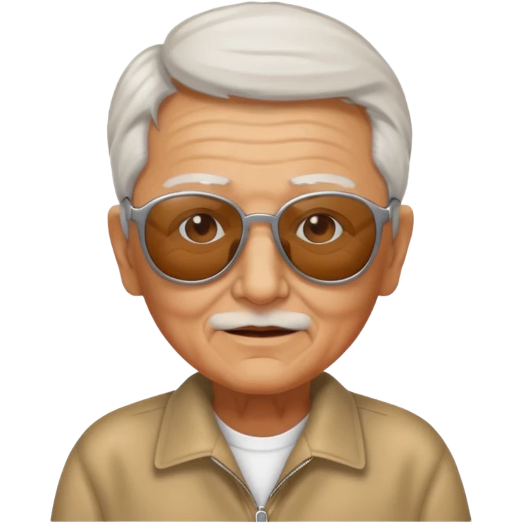 elderly with sunglasses emoji