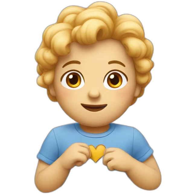 un doudou je t’aime emoji