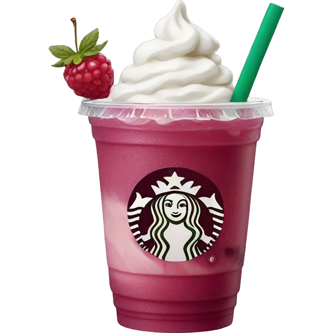 Starbucks iced berry refresher emoji